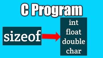 Write a c program to find the size of int float double and char | vision academy