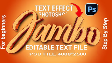 Premium 3D Text Effect in Photoshop – Ultimate Guide for Stunning Typography! 88 ✨