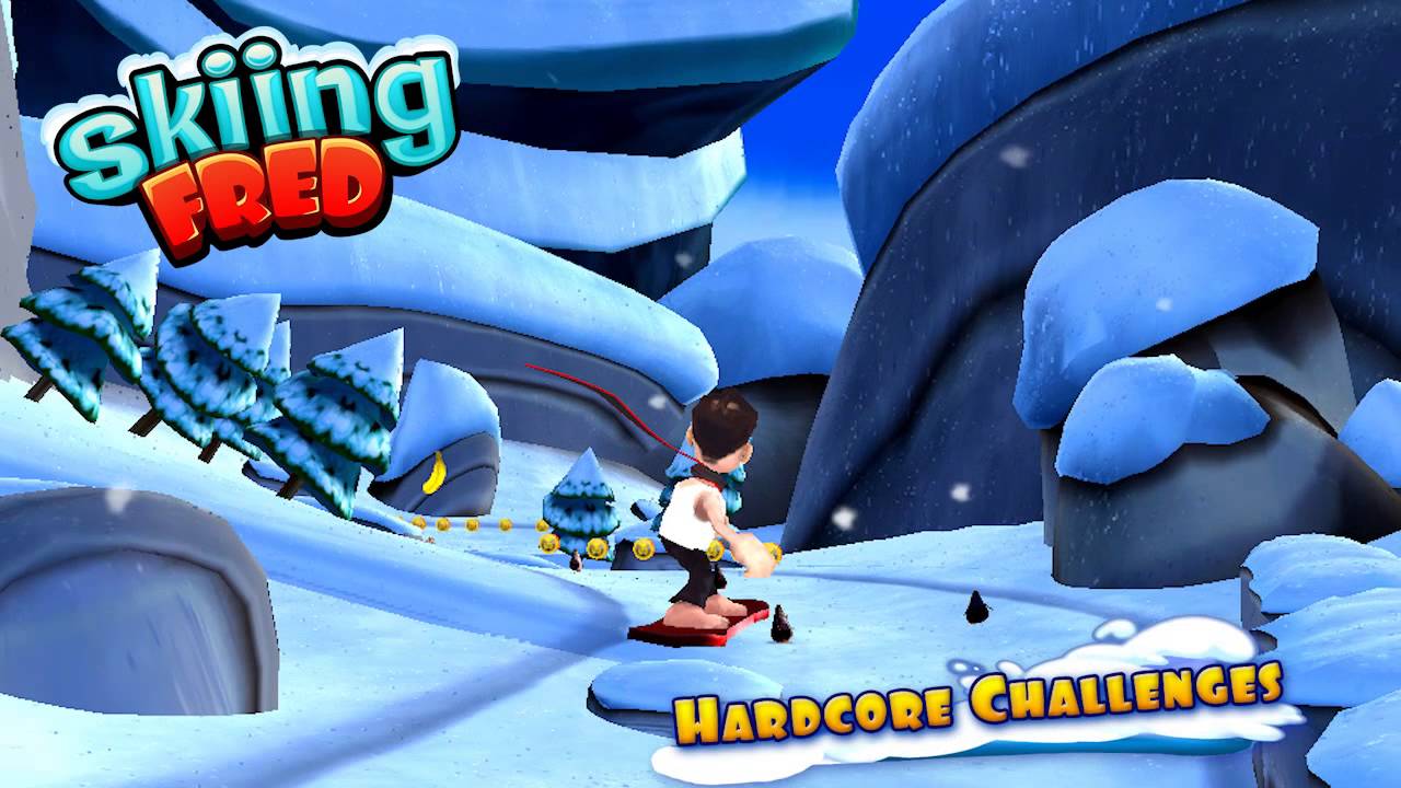 Skiing Fred MOD APK cover