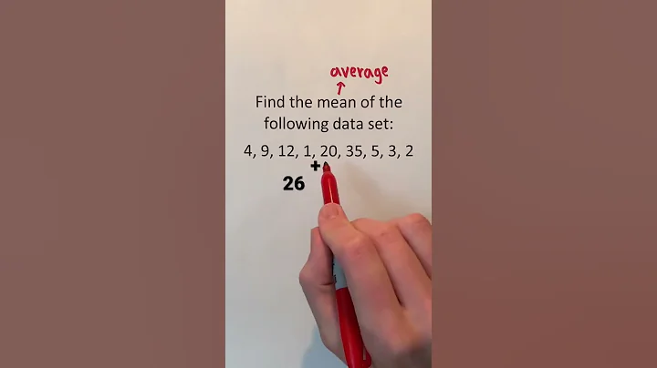 Finding the Mean or Average #Shorts #math #maths #mathematics #education #lesson #howto