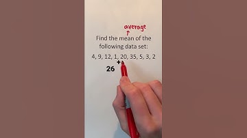 Finding the Mean or Average #Shorts #math #maths #mathematics #education #lesson #howto