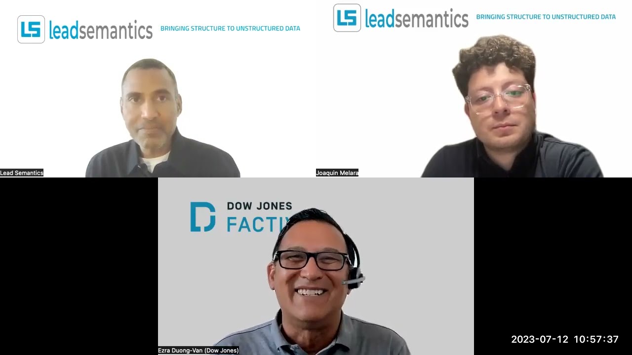 Dow Jones and Lead Semantics - An interview discussion