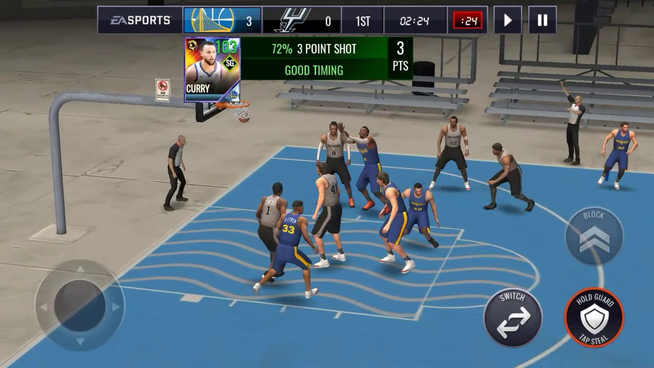 nba live mobile 18 showdown with sg steph curry finals promo