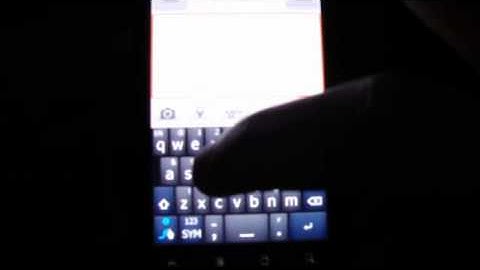 Nexus One Using Swype