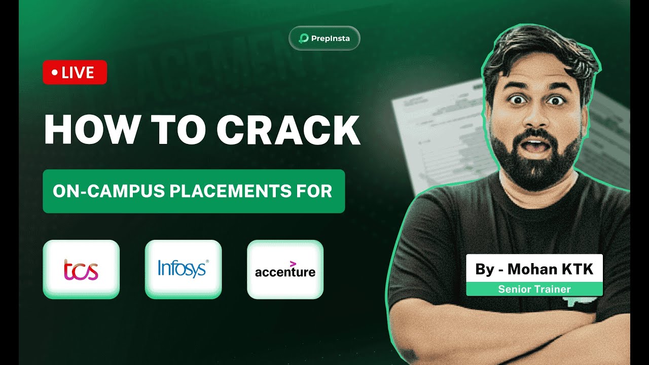 How to Crack On-Campus Placements 2026 | TCS, Infosys & Accenture ...