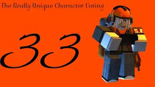 The Really Unique Character Voting 33