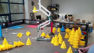 Prototype  Robot Mesh double-reverse 4-bar link robot testing