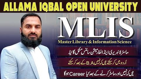 AIOU Admissions |  BS | Program | Library and Information Science |