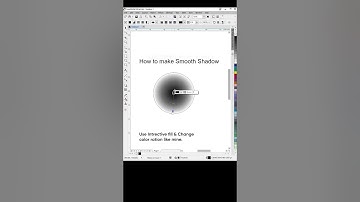 Learn to make smooth Shadow in Coreldraw  #learncoreldraw #logo #coreldrawbasic