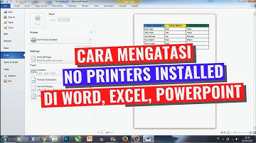 How to Fix No Printers Installed in Microsoft Word || Excel || PowerPoint ||