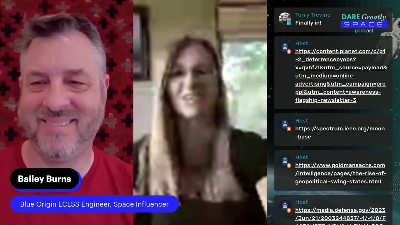DareGreatly biweekly space podcast -- Bailey Burns