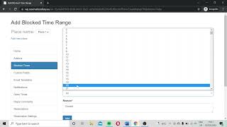 Blocked reservation times in ReDi Restaurant Reservation plugin
