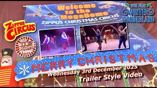 Zippos Christmas Circus Trailer Style Video Hyde Park Winter Wonderland 2025