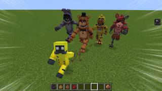 New FNAF 2 V1 MOD in Minevraft PE Addon MCPE