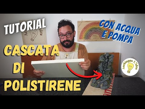 Cascata di polistirene 💦 Tutorial per presepe