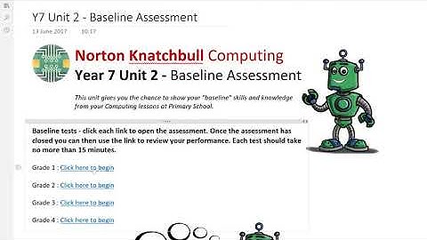 Y7 02 Introduction to the Baseline Tests