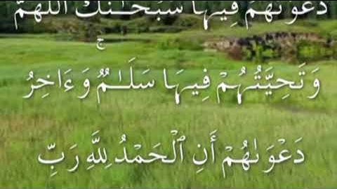 سورة يونس صفحة ٢٠٩ مكتوبة مكررة بصوت عذب لسعد الغامدي