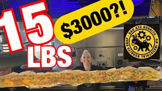 BAD AZZ BURRITO 15 LB MONSTER BURRITO | UNDER 10 MIN?! | IMPOSSIBLE?? | MOM VS FOOD