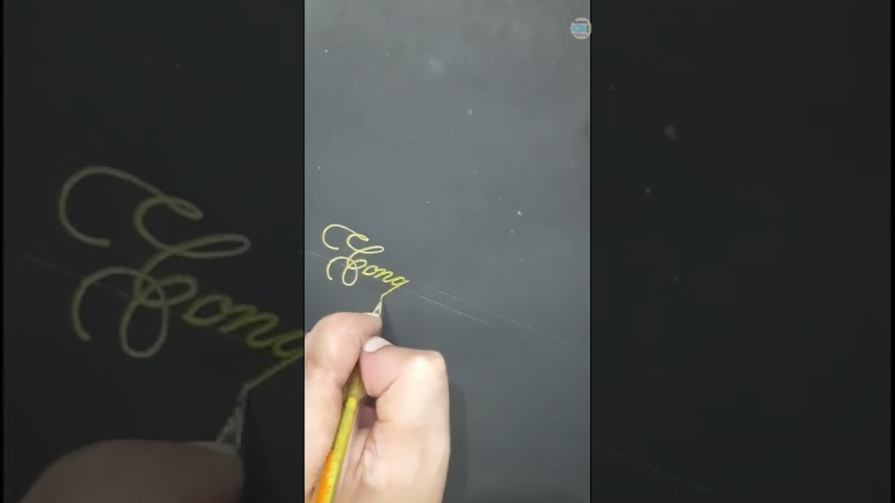 ' Congratulations 'in attractive CURSIVE handwriting 