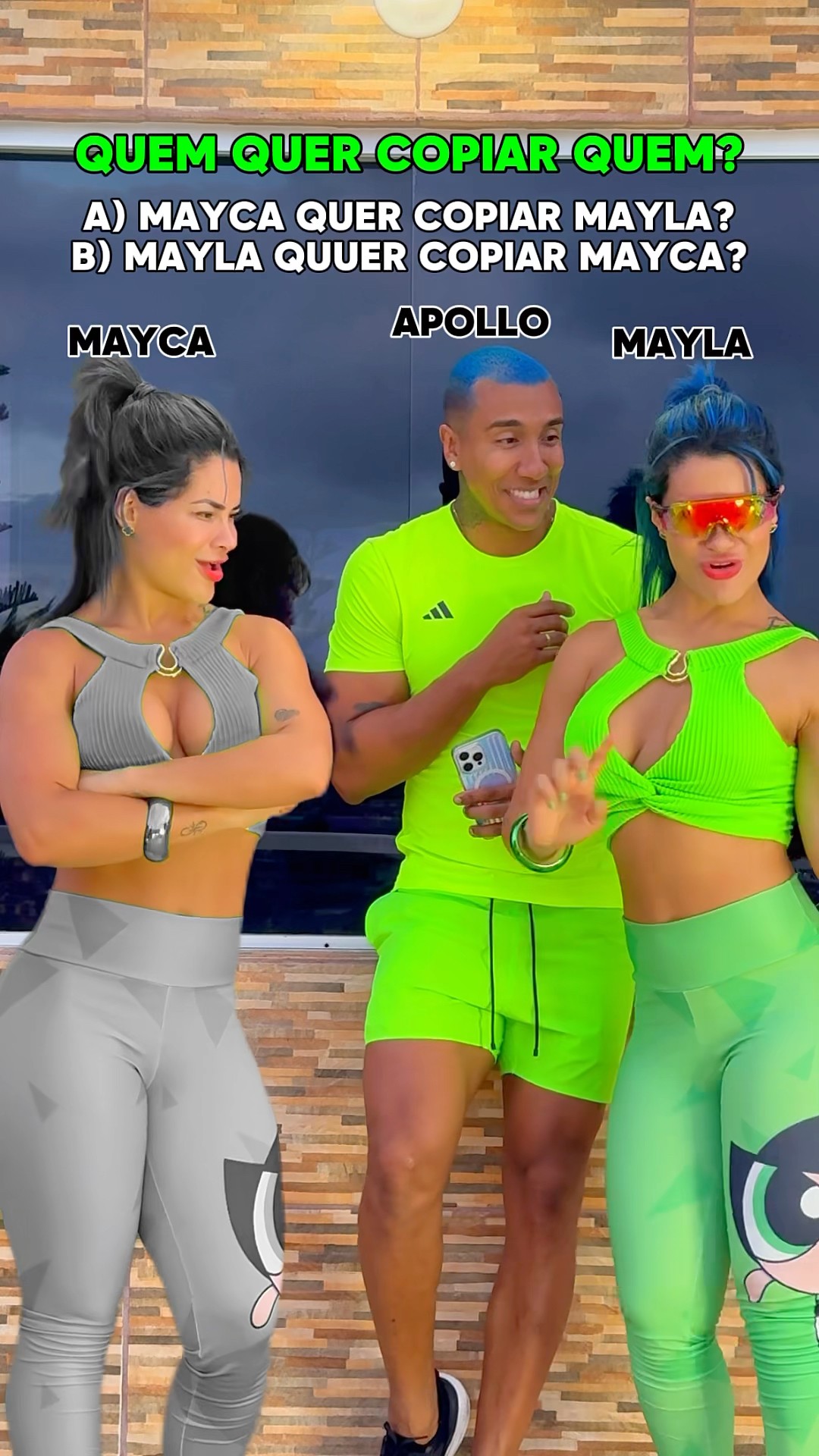LETRA (A) ou (B)? ​⁠@mayca.brasil #musica #dublagem #funk #shorts #short