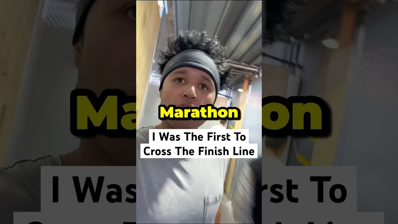 I Was The First One To Cross The Finish Line At 