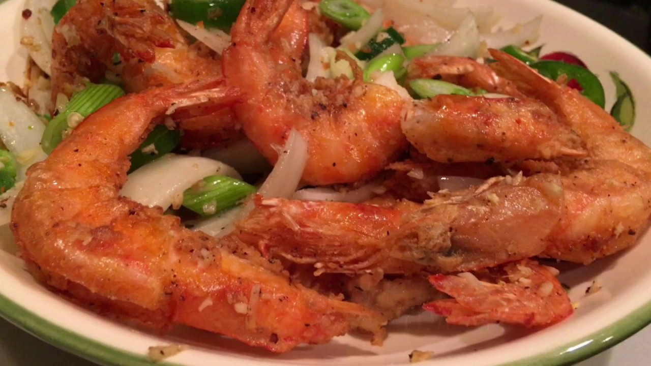 Crispy Spicy Salt And Pepper Shrimp YouTube