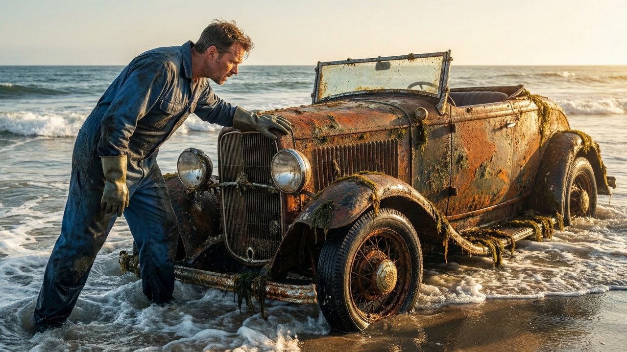 Found Sinking in the Ocean! Full ASMR Restoration of a 1932 Ford Roadster Wreck