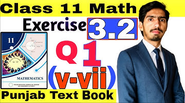 Exercise 3.2 | 11th Class Maths | Chapter 3 | Q1 (v–vii) Absolute Value | Domain & Range | Graph