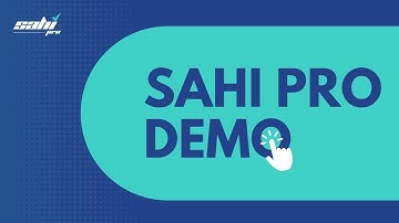 Sahi Pro Demo Video