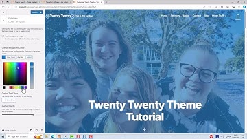 Twenty Twenty Theme Quick Start Guide