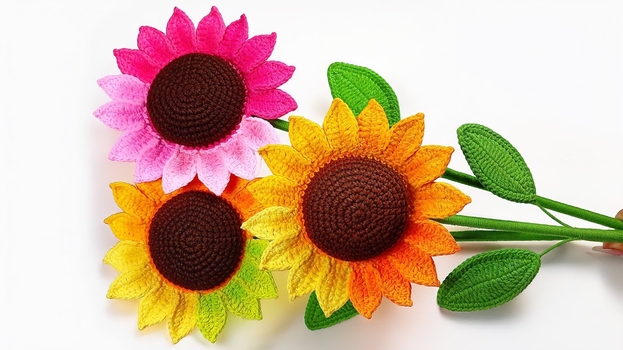 🌻 GIRASOL A CROCHET 🌻 - Paso a Paso |Tutorial FÁCIL