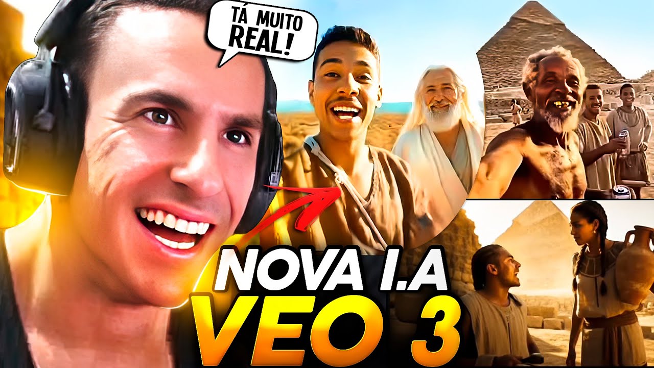 SUPER XANDÃO REAGINDO AO VEO 3 | NOVA INTELIGÊNCIA ARTIFICAL DO GOOGLE