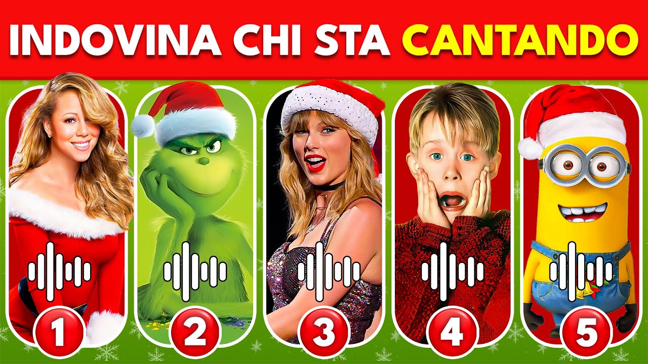 Indovina Chi Sta Cantando 🎅🎵 Edizione Canzoni di Natale 🎄 Ariana Grande, Mariah Carey - Castoro Quiz