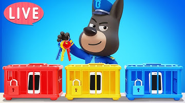 🔴LIVE | Kids Learn Good Habits | Mobile Phone Jail Adventure | Cartoon | Sheriff Labrador