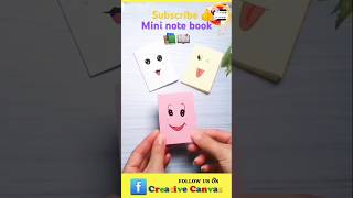 DIY Mini Notebook from White Paper | No Glue | Just Fold &amp; Cut #MiniNotebook #PaperCraft #DIYCraft.
