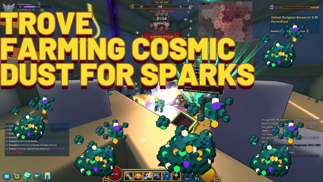 TROVE - FARMING DUST TO CRAFT SPARKS