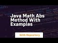 java math abs method with examples