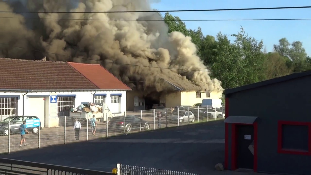 Incendie de la carrosserie Claudel à Rambervillers
