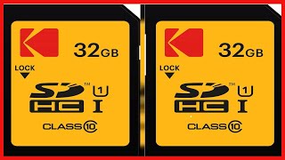 KODAK 32 GB Class 10 UHS-I U1 SDHC/XC Premium Performance Memory Card, for Full HD Video Recording
