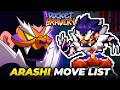 SHINJI ARASHI MOVE LIST - Pocket Bravery (PB)