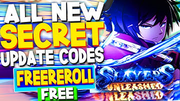 ALL NEW 50 *SECRET* UPDATE CODES in SLAYERS UNLEASHED CODES! (Roblox Slayers Unleashed Codes)