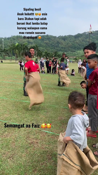 LOMBA BALAP KARUNG, AA FAIZ PALING TERMUDA DARI YANG MUDA ☺️