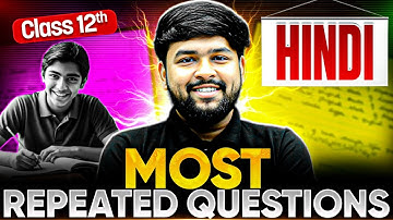 MP Board Class 12 Hindi - Most Repeated Questions 🔥| Board 2026 Preparation | Nikhil Sir