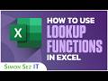 How to use Lookup Functions in Excel: VLOOKUP, INDEX and MATCH, and XLOOKUP Training Tutorial