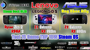 Steam Deck OLED vs ROG Xbox Ally X vs Legion Go S (Running STEAM OS) 🎮 Battle of the Handhelds