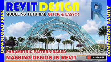 RD047. How to make a Parametric Pattern Based Massing Design in Revit.