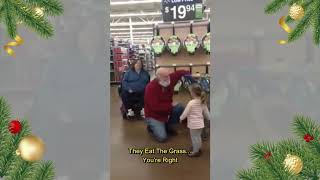 Little Girl Thinks Supermarket Man Is Santa Claus 🎅