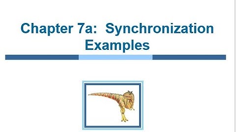 Synchronization Examples