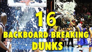 16 Backboard-Breaking Powerful Dunks!
