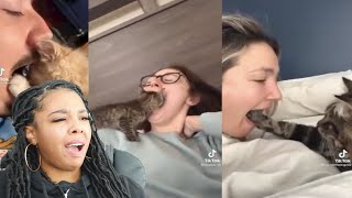 OPEN your MOUTH and see what your CAT does (Tik Tok Challenge) | Reaction